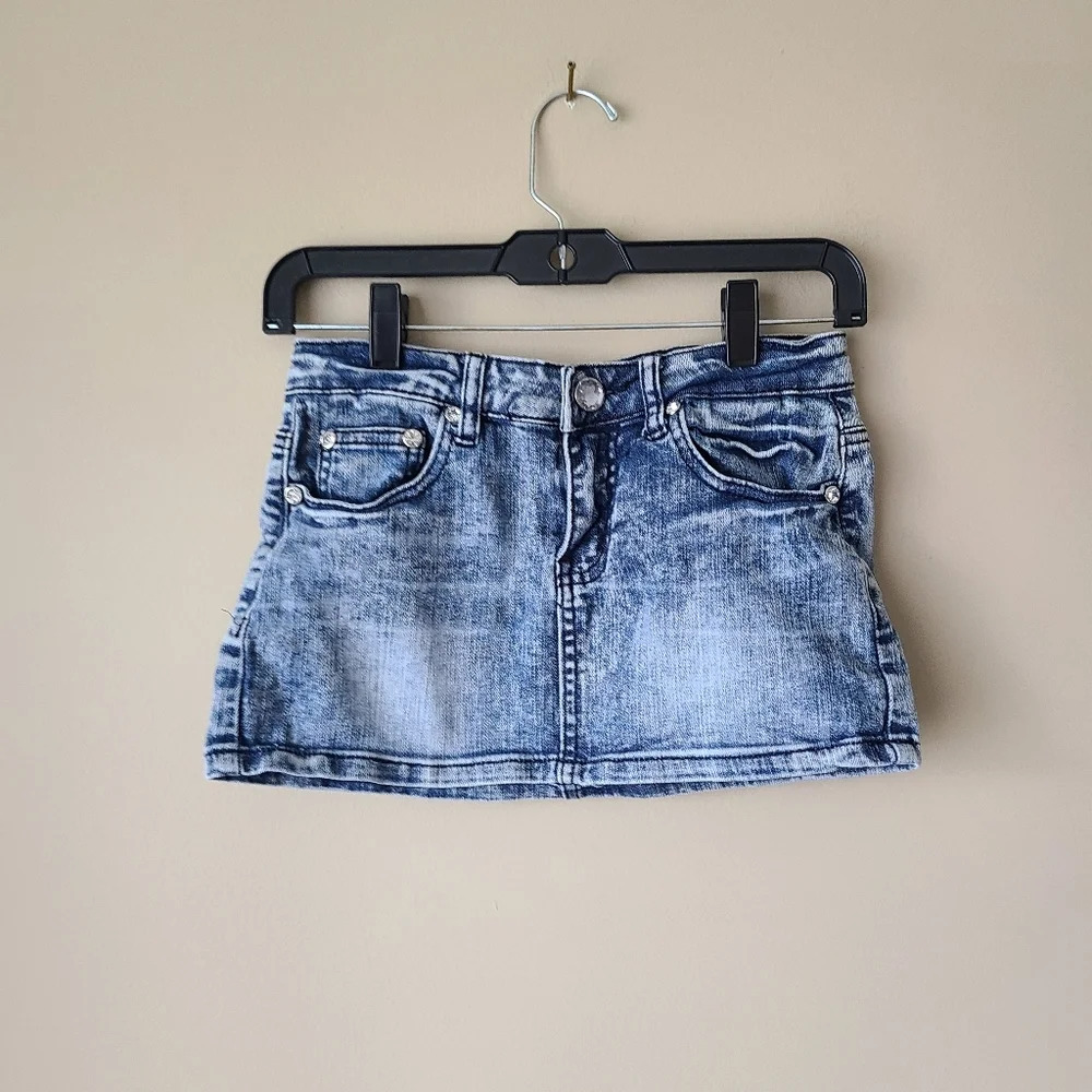Machine denim skirt women's size S Italy / 26 US